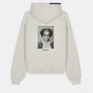 Larry David Rare MADHAPPY Curb Your Enthusiasm Young Larry Hoodie MEDIUM MENS